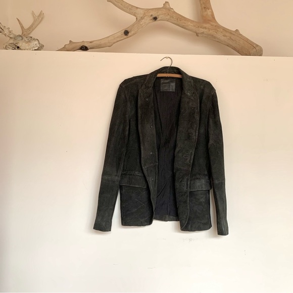 All Saints Aspen Suede Blazer - Picture 2 of 9